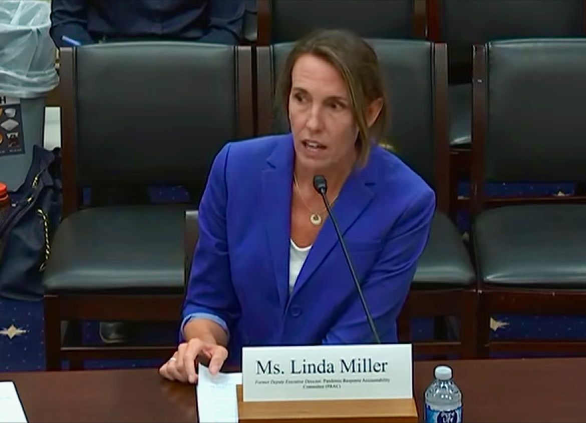 Linda Miller testifying before House Small Business Committee.